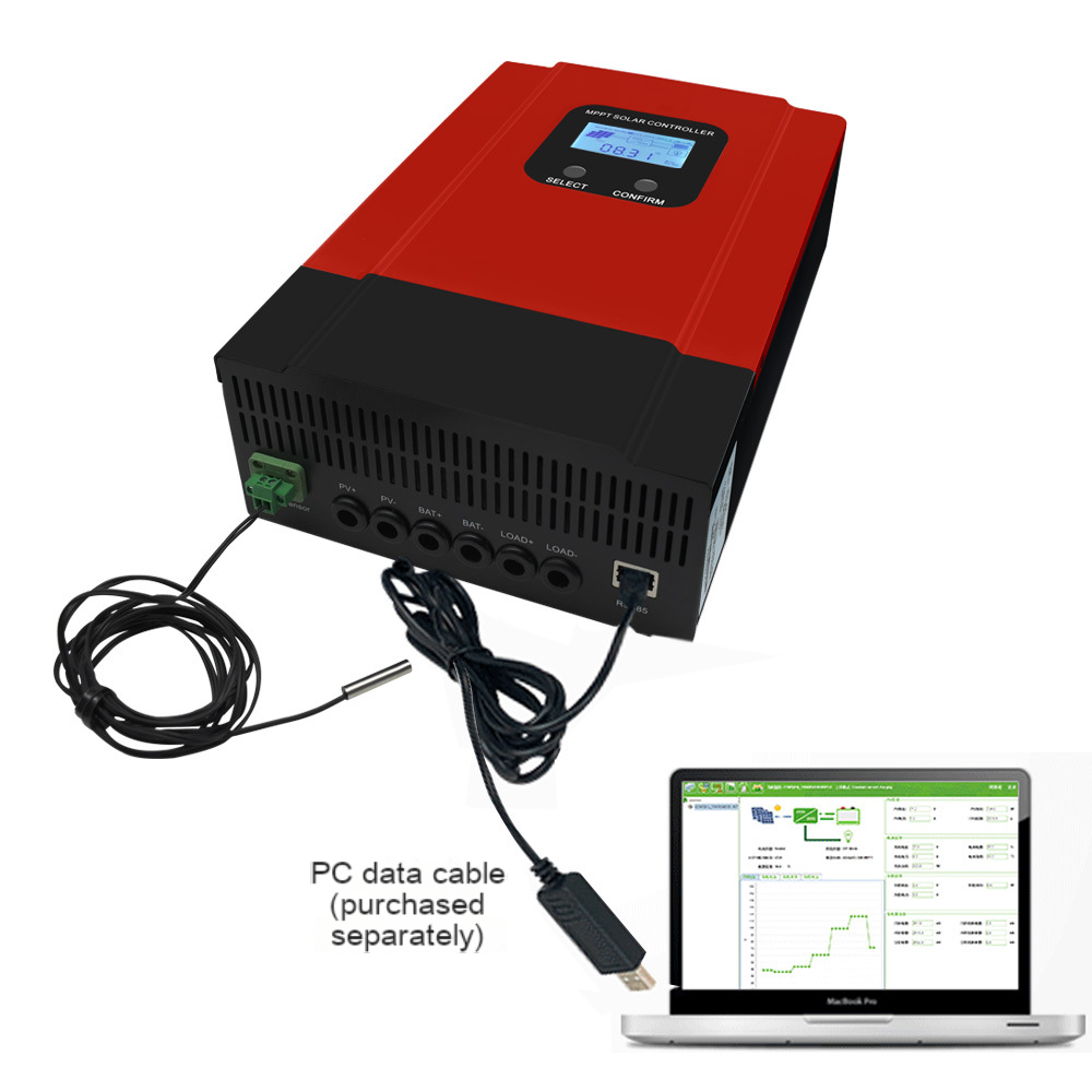 MPPT solar controller 12V/24V36V48V automatic identification supports lithium battery RS485